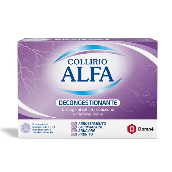 Collirio Alfa 0,8 mg/ml - 10 Monodosi da 0,3 ml