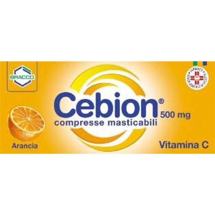 Cebion  500 mg - 20 Compresse Masticabili Integratore di Vitamina C Gusto Arancia