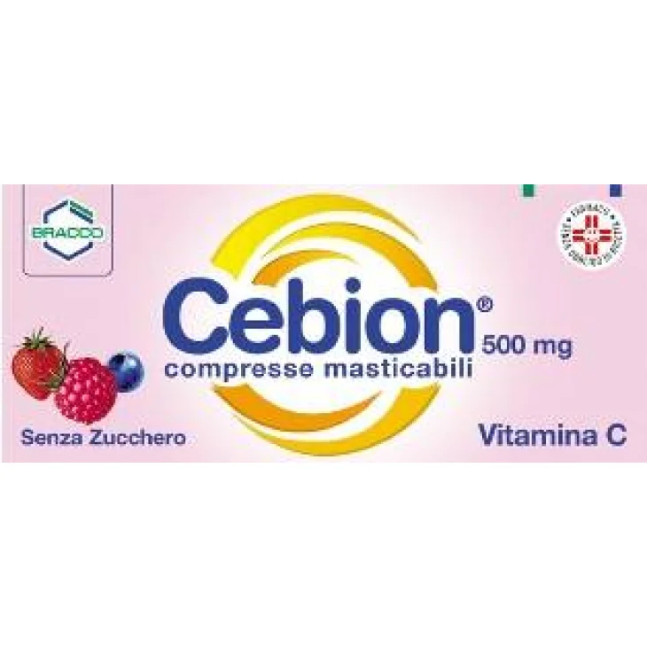 Cebion 500 mg - 20 compresse Integratore di Vitamina C  masticabili senza zucchero
