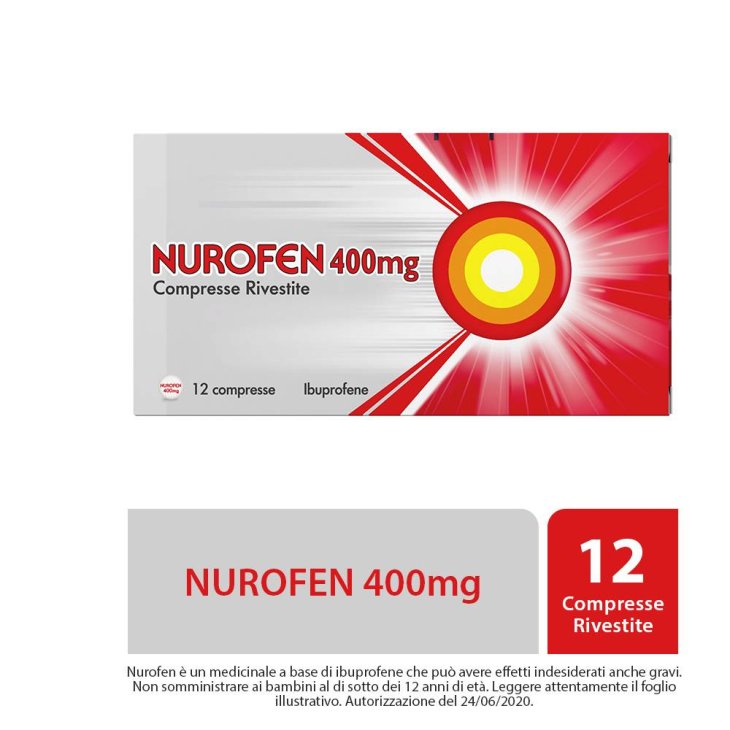 Nurofen 400 mg Ibuprofene Contro Infiammazione 12 Compresse
