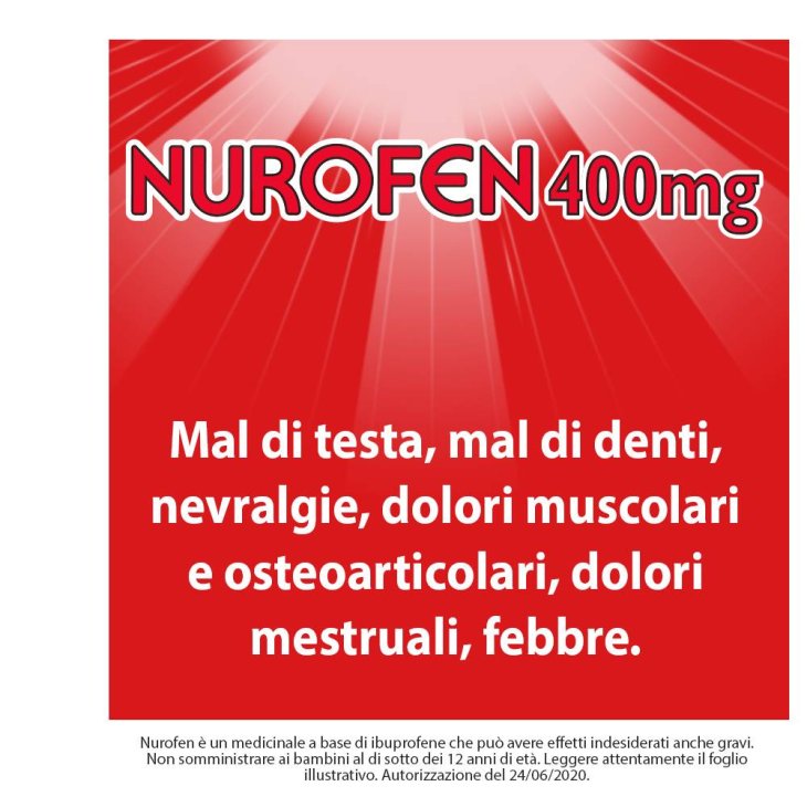 Nurofen 400 mg Ibuprofene Contro Infiammazione 12 Compresse