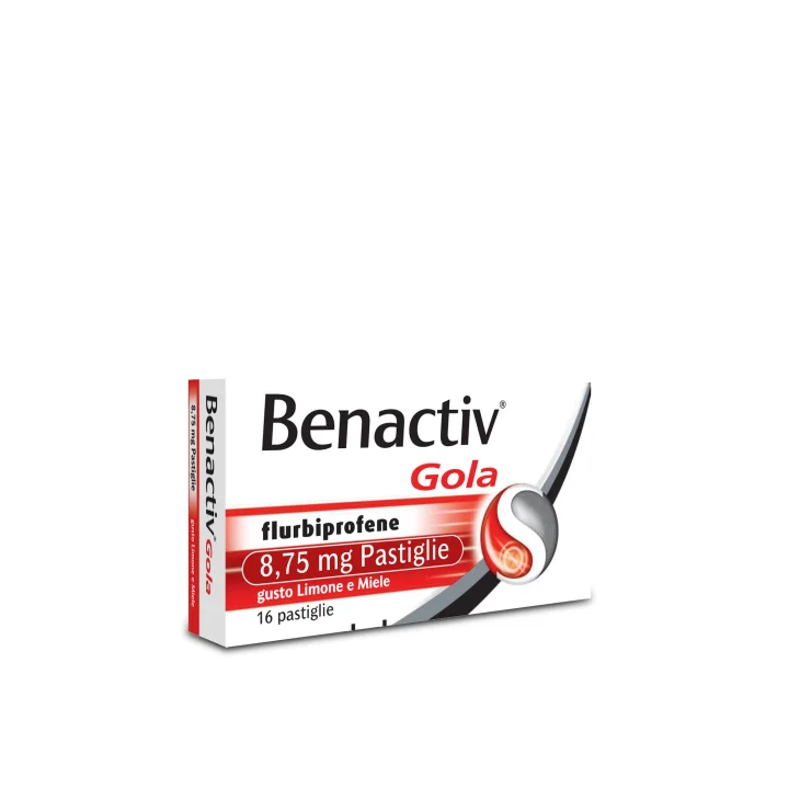 Benactiv Gola 8,75 mg - 16 Pastiglie Gusto Limone Miele