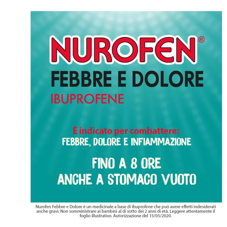 Nurofen Febbre e Dolore Bambini Sciroppo Fragola 200mg/5ml 100 ml