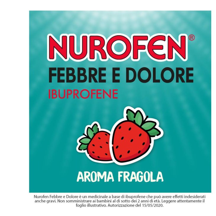 Nurofen Febbre e Dolore Bambini Sciroppo Fragola 200mg/5ml 100 ml