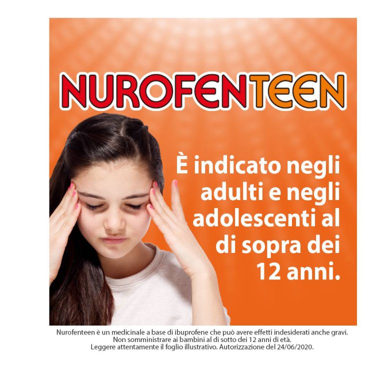 Nurofen Nurofenteen 200 mg  Gusto Limone 12 Compresse