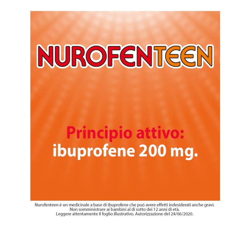 Nurofen Nurofenteen 200 mg  Gusto Limone 12 Compresse