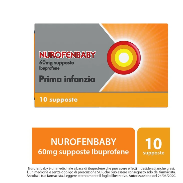 Nurofen Baby Supposte Prima Infanzia 60 mg 10 supposte