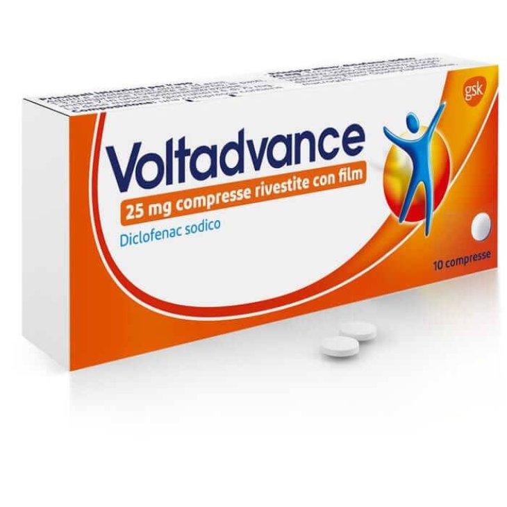 Voltadvance 25 mg Dicolfenac Sodico Contro il Dolore e l' Infiammazione 10 compresse