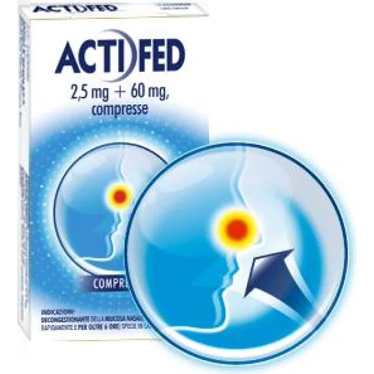 Actifed 2,5 mg + 60 mg - 12 compresse