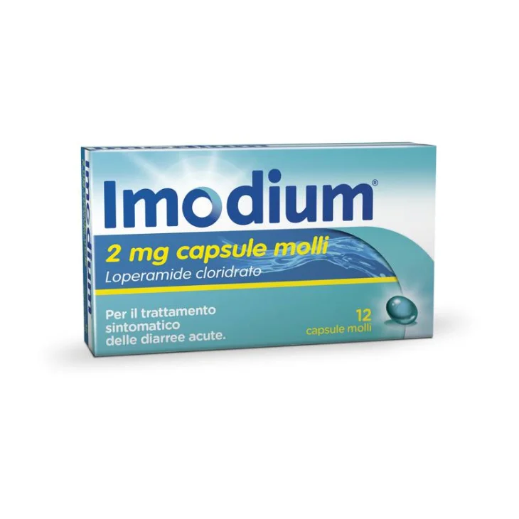Imodium 2 mg  Antidiarroico 12 Capsule Molli