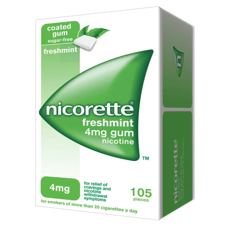 Nicorette 4 mg Trattamento contro il tabagismo masticabili menta forte 105 gomme