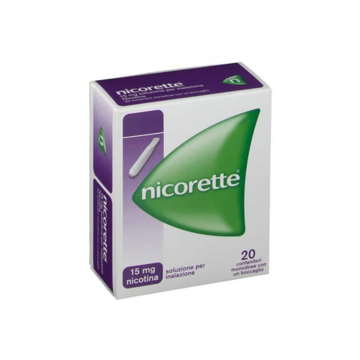 Nicorette 15 mg Prodotto contro il tabagismo 20 flaconcini monodose