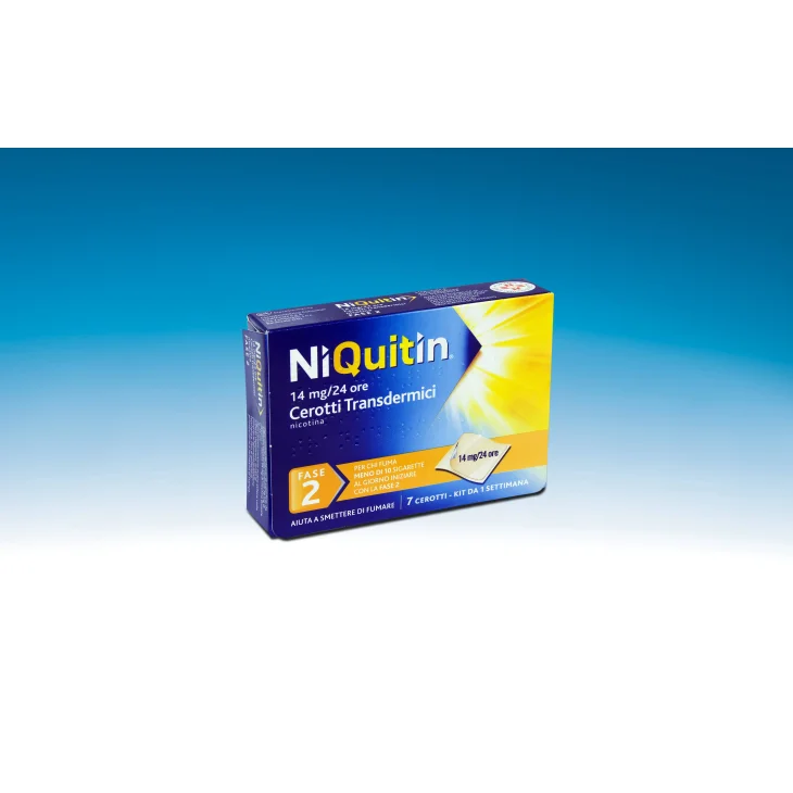 Niquitin 14 mg/die Cerotti per smettere di fumare 7 cerotti