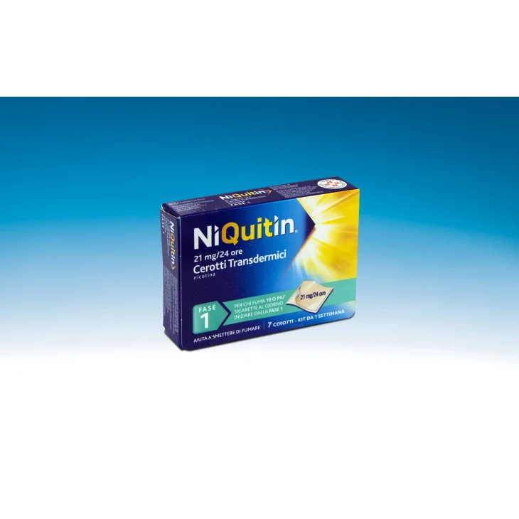 Niquitin 21 mg/die Cerotti per smettere di fumare 7 cerotti