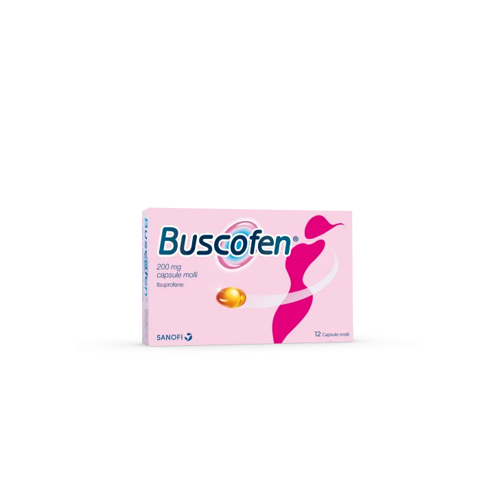 Buscofen 200 mg Contro i Dolori del Ciclo Mestruale 12 Capsule Molli
