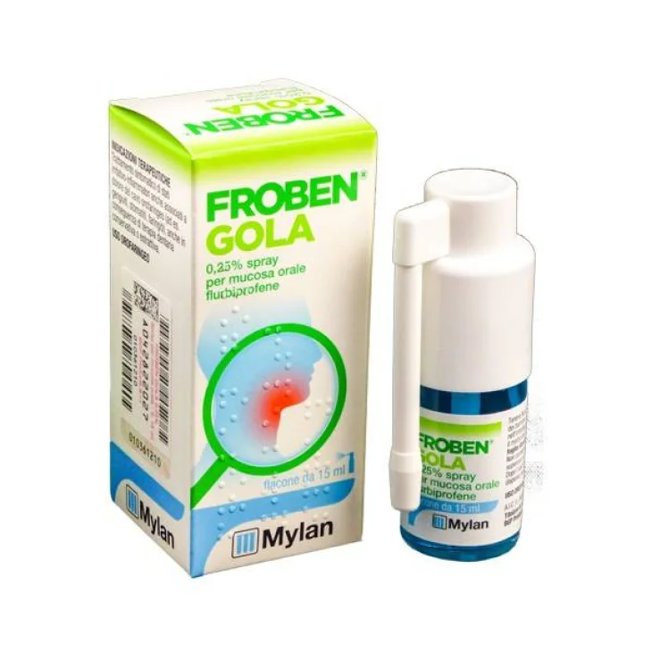 Froben Gola 0,25% Spray Mal di Gola 15 ml
