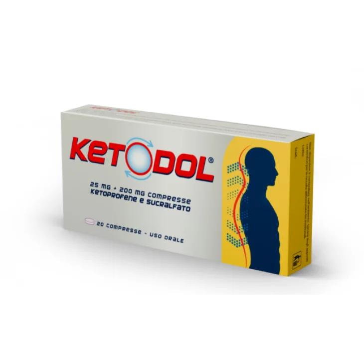Ketodol 25 mg + 200 mg - 20 Compresse a Rilascio Modificato Ketodol 25 mg + 200 mg - 20 Compresse a Rilascio Modificato