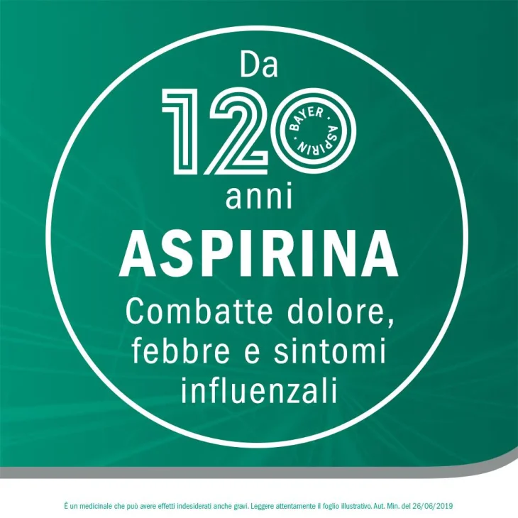 Aspirina C 400 mg + 240 mg 10 compresse effervescenti