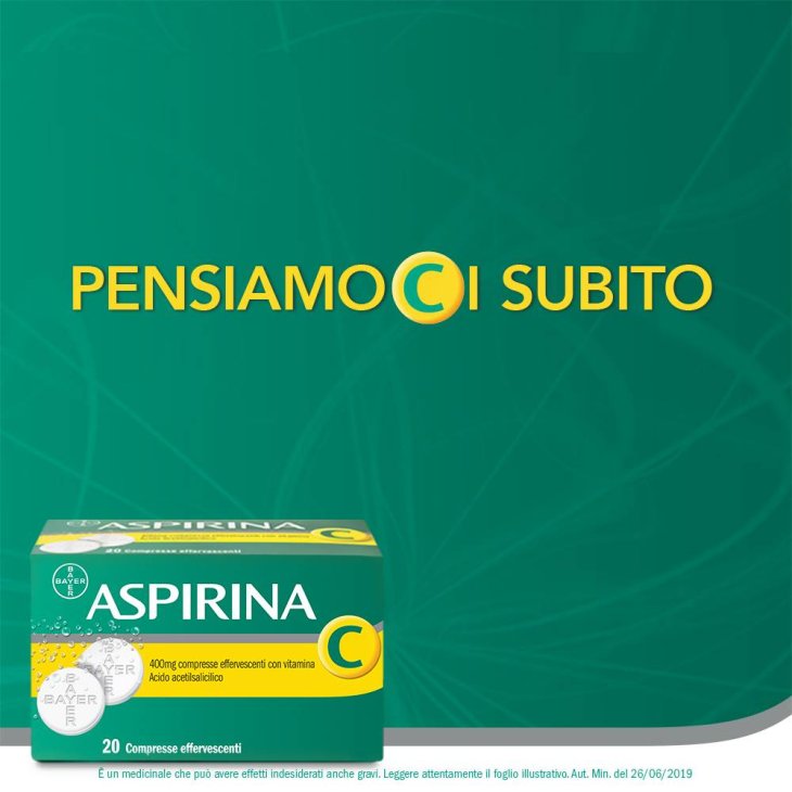 Aspirina C 400 mg + 240 mg 20 compresse effervescenti