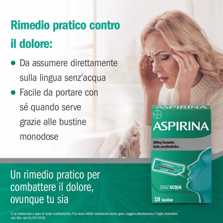Aspirina 500 mg - 10 bustine granulato