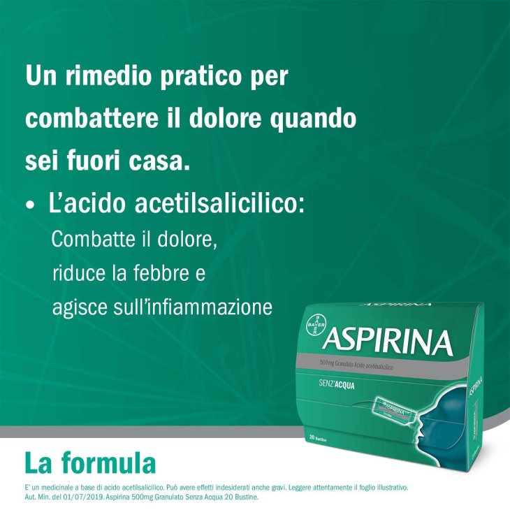 Aspirina 500 mg - 20 bustine granulato