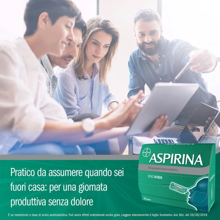Aspirina 500 mg - 20 bustine granulato