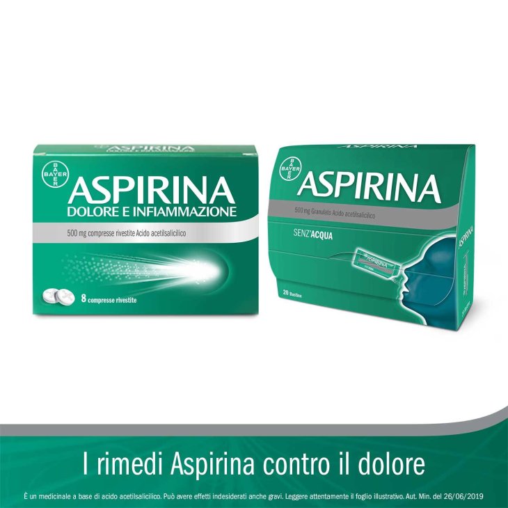 Aspirina 500 mg - 20 bustine granulato