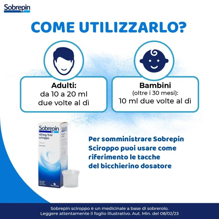 Sobrepin Sciroppo 40mg/5ml - 200 ml