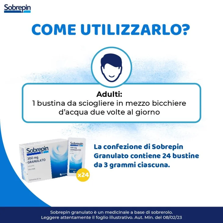 Sobrepin Granulato 300 mg - 24 bustine