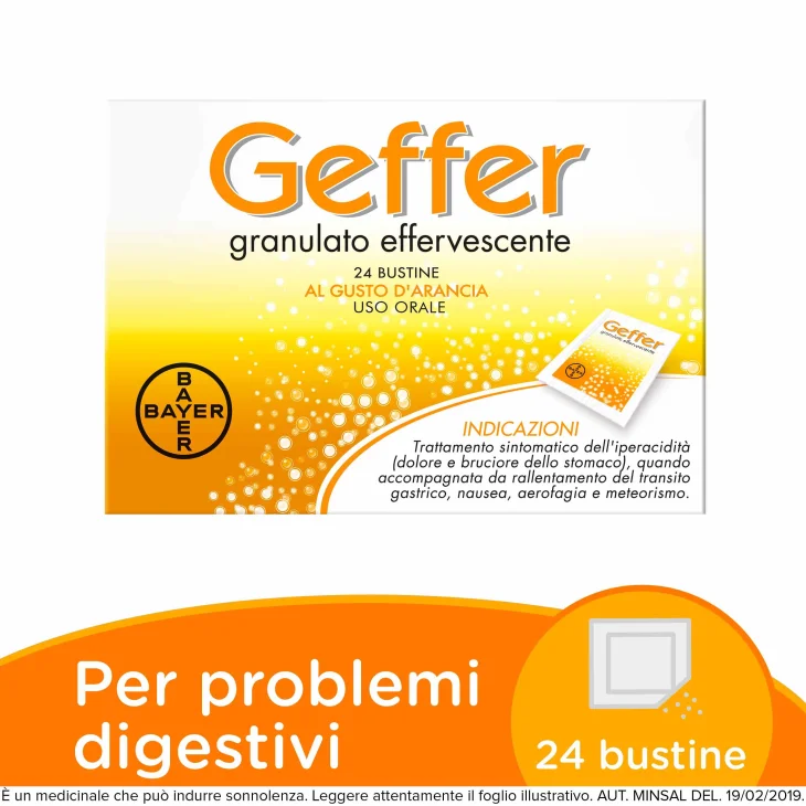 Geffer Granulato Effervescente -  24 bustine da  5 g