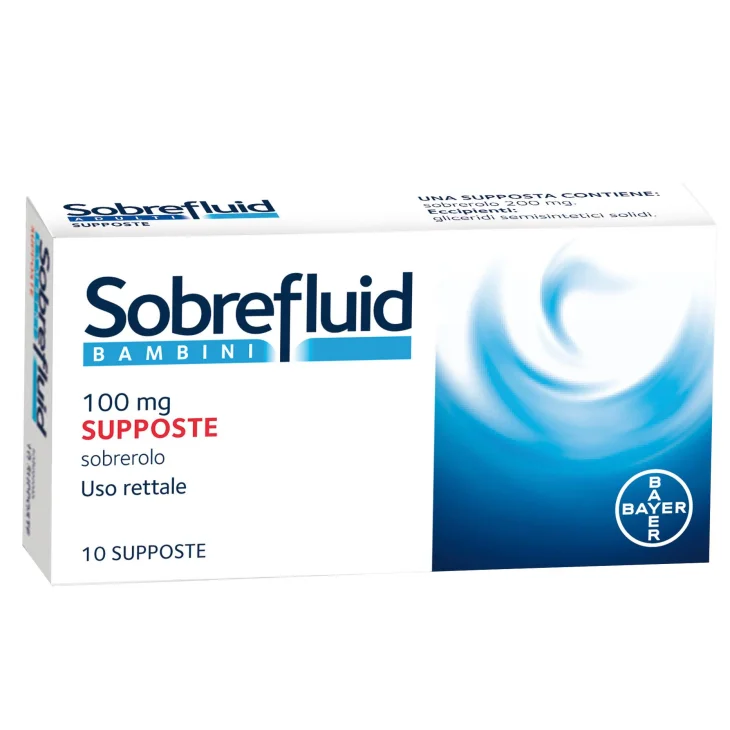 Sobrefluid Bambini 100 mg - 10 supposte