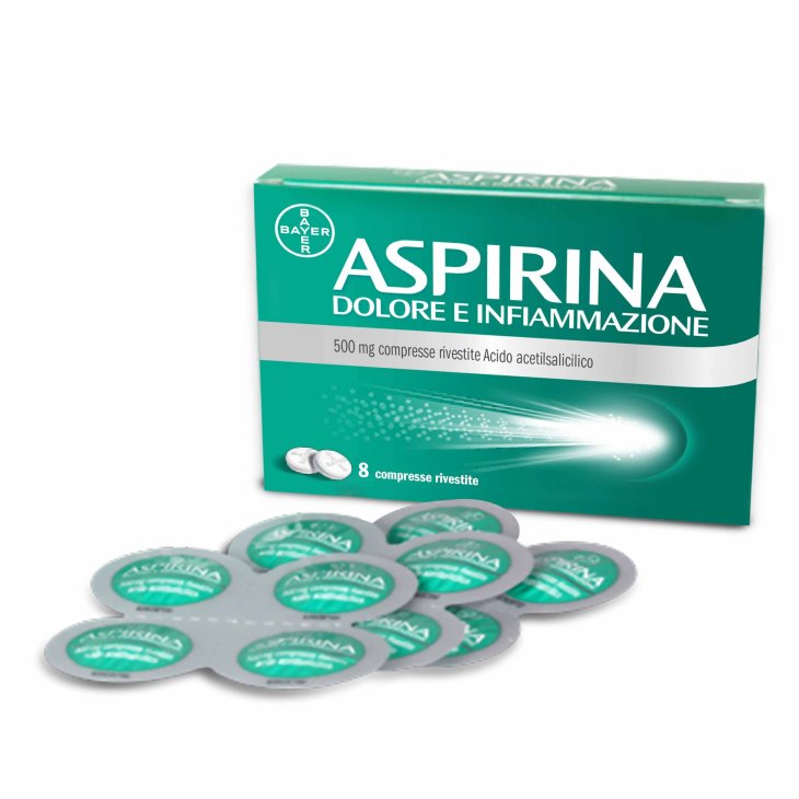Aspirina Dolore e Infiammazione 500 mg - 8 compresse rivestite