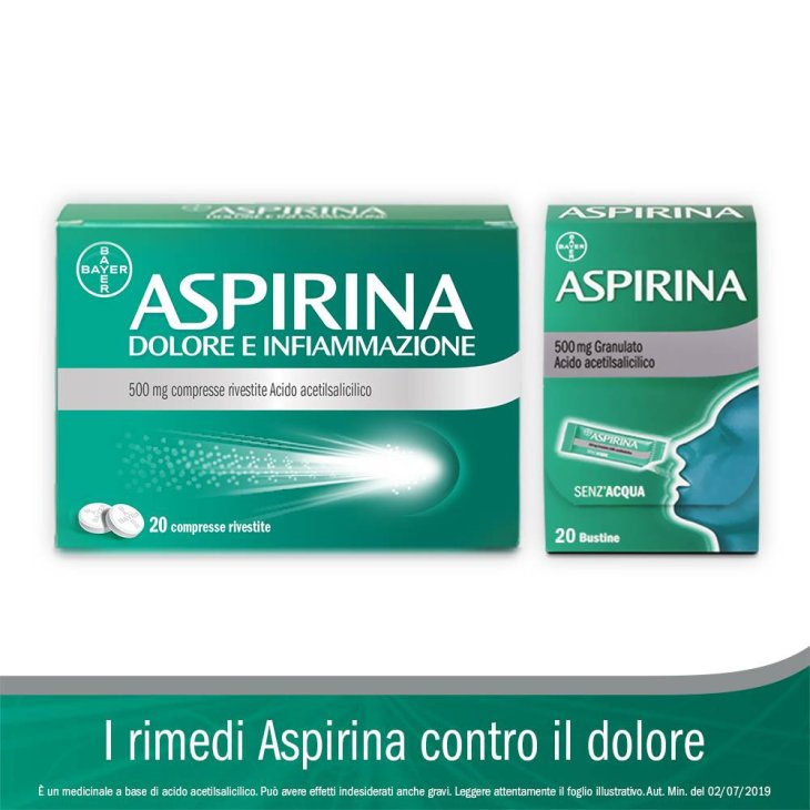Aspirina Dolore e Infiammazione 500 mg - 20 compresse rivestite