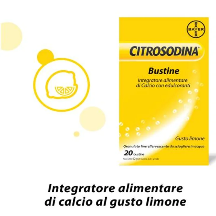 Citrosodina Integratore Antiacidità Gastica Bustine Effervescenti