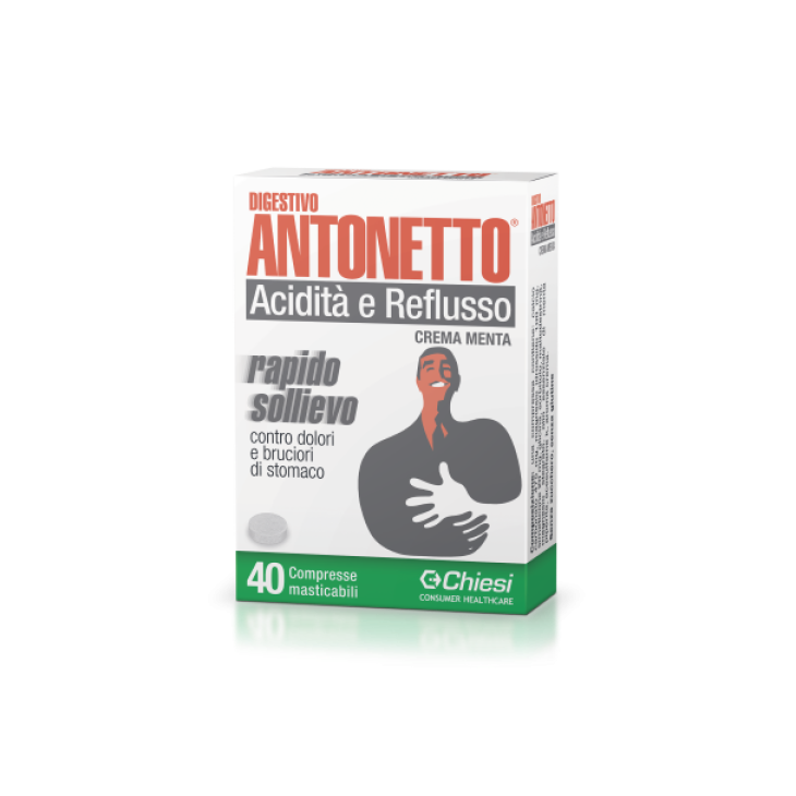 Digestivo Antonetto - 40 Compresse Masticabili alla Menta