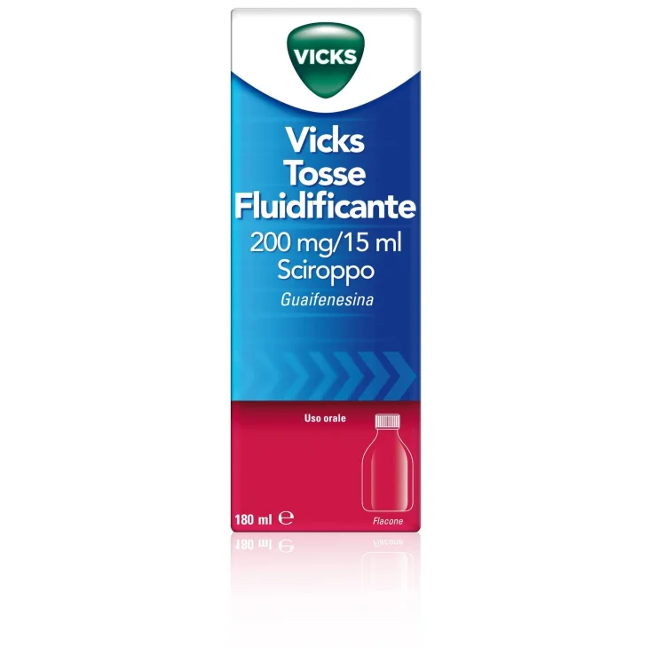 Vicks Tosse Fluidificante 200 mg/15 ml - Sciroppo 180 ml