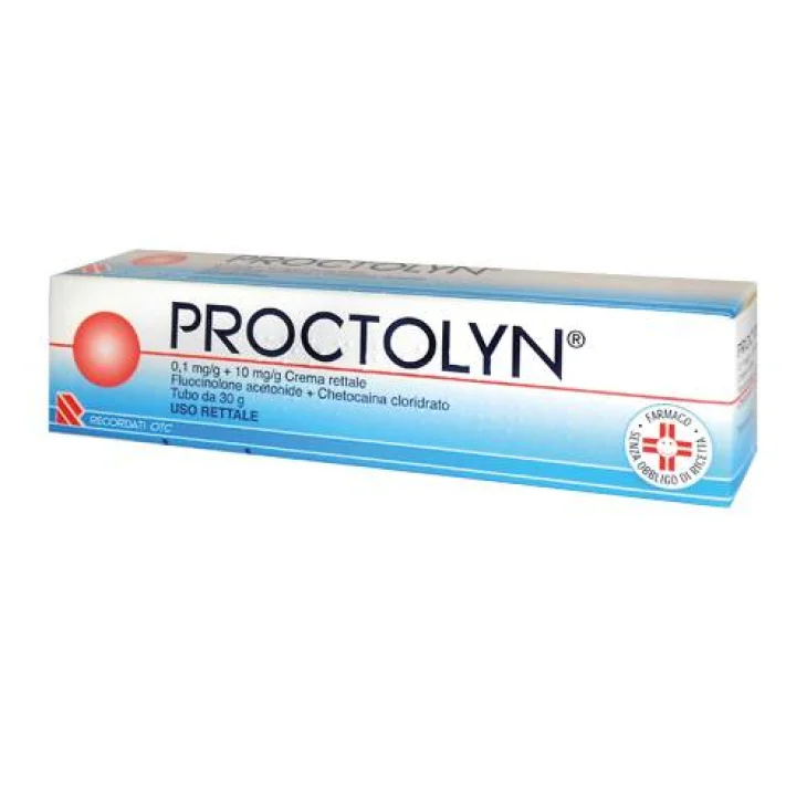 Proctolyn Crema Rettale 0,1 mg/g + 10 mg/g 30 grammi