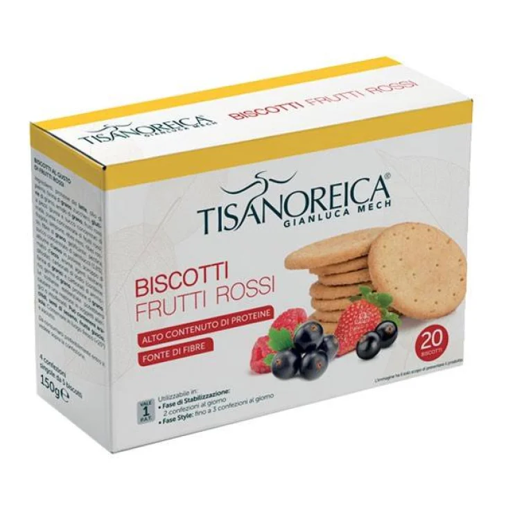 Tisanoreica Style 20 biscotti dietetici al gusto di Frutti Rossi