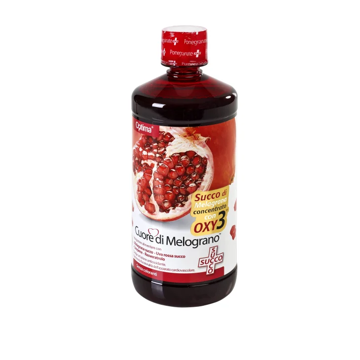 Optima Naturals Cuore di Melograno Succo con Oxy 3 Tonico per la Circolazione