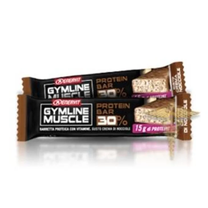 Enervit Gymline Muscle Protein Bar 30% Barretta Energetica Gusto Nocciola 48 g