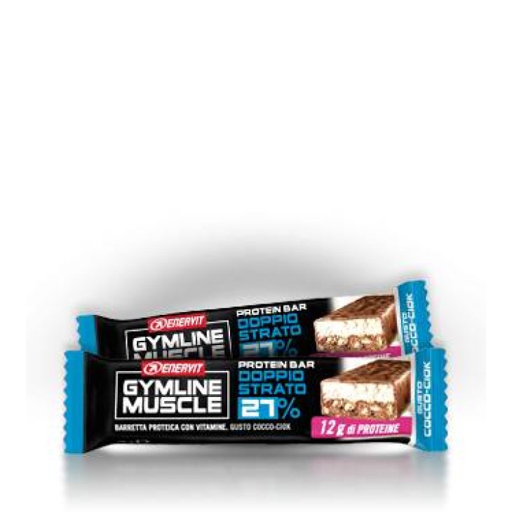 Enervit Gymline Muscle Protein Bar 27% Barretta Energetica Gusto Cocco Ciok 45 g