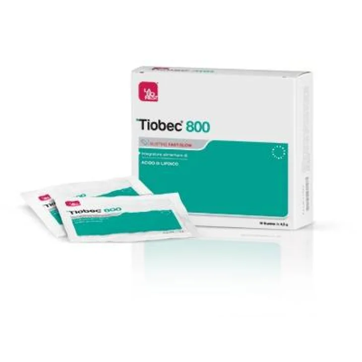 Laborest Tiobec 800 Bustine Fast-Slow Integratore Antiossidante e per il Metabolismo