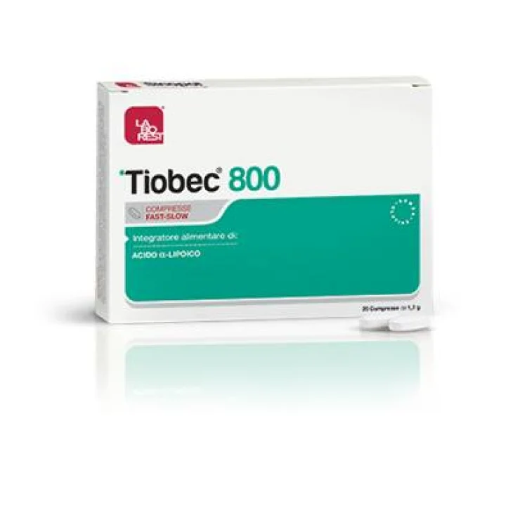 Laborest Tiobec 800 Compresse Fast-Slow Integratore Antiossidante e per il Metabolismo