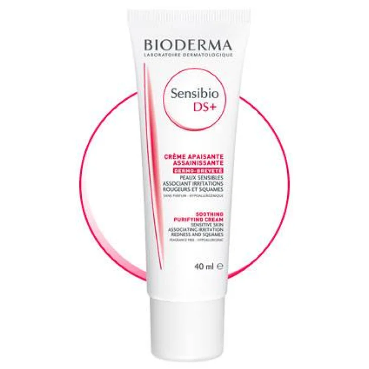Bioderma Sensibio DS+ Moussant Crema Viso per Pelli  Sensibili Soggette ad Arrossamenti e Squame 40 ml
