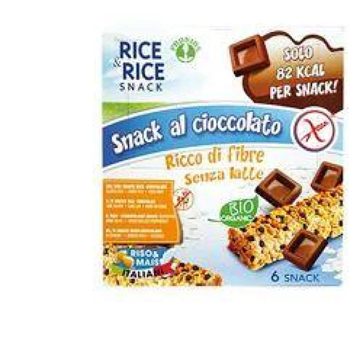 Rice&Rice Snack biologico al Cioccolato 6 pezzi