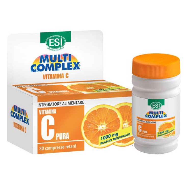 ESI Vitamina C Pura 1000 mg Retard Integratore Vitaminico 30 compresse