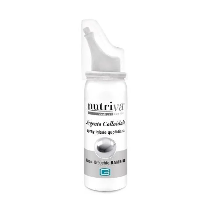 Nutriva Argento Colloidale Spray Igiene Naso-Orecchie dei Bambini 30 ml