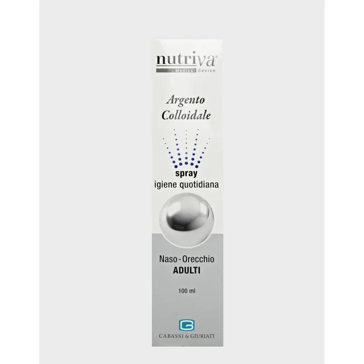 Nutriva Argento Colloidale Spray Naso-Orecchie per Adulti