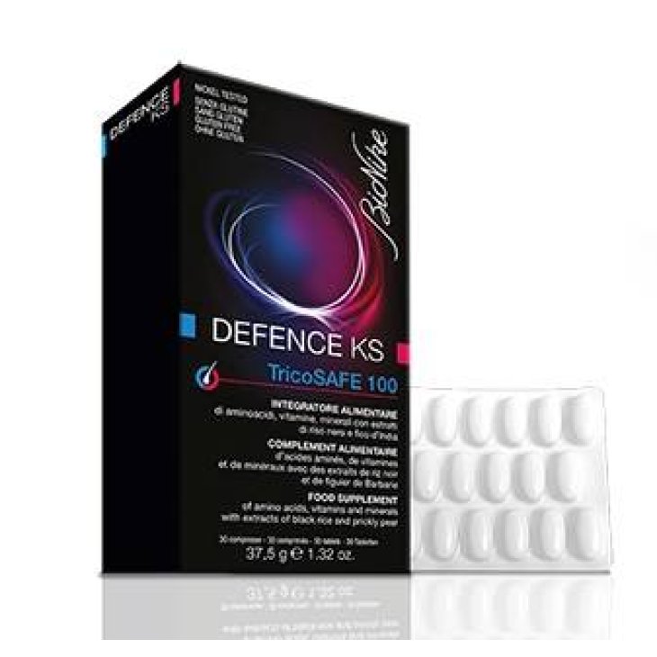 BioNike Defence KS TricoSafe 100 Integratore per la Crescita dei Capelli 30 compresse