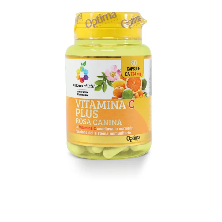 Colours of Life Vitamina C Plus con Rosa Canina Integratore Vitaminico